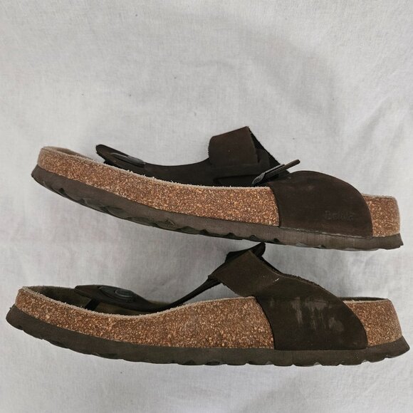Betula Licensed by Birkenstock Brown Suede Thong Sandals - US 8 - Picture 11 of 12
